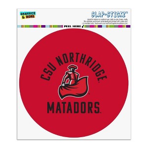 Cal State Northridge Matadors Automotive Car Window Locker Circle Bumper Sticker - 1 of 4