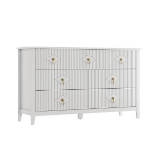 7 Drawers Dresser for Bedroom, 54" Wide Modern Chest of Drawers with Metal Handle, Wooden Dresser Organizer for Bedroom Living Room Hallway Entryway - 1 of 4