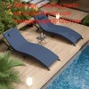 ALAULM Patio Chaise Lounge Set Outdoor Lounge Chair, Rattan Reclining Chair Adjustable Backrest, Pool Sunbathing Recliners with Folding Table - 4 of 4