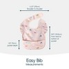 Tiny Twinkle Mess-Proof and Waterproof Baby Food Bib for Boys or Girls, Machine Washable and BPA-Free w/Adjustable Closure - 4 of 4