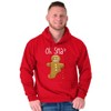 Funny Christmas Oh Snap Gingerbread Hoodie Sweatshirt Women Men Brisco Brands - 4 of 4