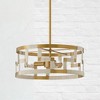 Capital Lighting Hala 3 - Light Semi-Flush Mount in  Bleached Natural Jute/Patinaed Brass - 2 of 4