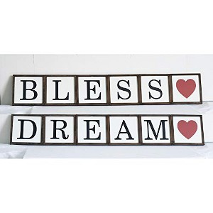 TX USA Corporation Dream Bless Reversible Framed Wall Art Sign - 1 of 1