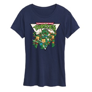 Women's - Teenage Mutant Ninja Turtles - Triangle Short Sleeve Graphic T-Shirt - 1 of 4