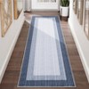 Washable Modern Geometric Bordered Area Rugs for Bedroom Living Room, Large Non Slip Soft Throw Carpet for Home Office - 3 of 4