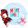 Simply Sage Market Women's Merry and Bright Abstract Long Sleeve Garment Dyed Tee - 2 of 4