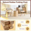 Padded Folding Chairs 2 Pack, Foldable Dining Chairs with Padded Seat and Back, Mid Century Modern Chair for Living Room - 3 of 4