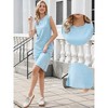 INSPIRE CHIC Women's Summer Sleeveless Round Neck Casual Split A Line Midi Dresses - 2 of 4