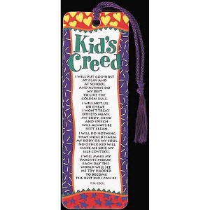 Kid's Creed Confetti Indigo Border 2 x 6 Cardstock Tassel Bookmark, Pack of 12 - 1 of 1
