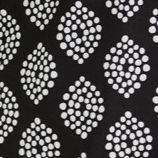 black dotted geo
