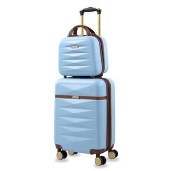 Puiche Jewel 2-Piece Carry-On Spinner Weekender Bag Luggage Sets