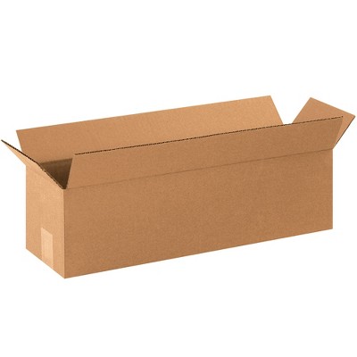 The Packaging Wholesalers Long Corrugated Boxes 22" x 6" x 6" Kraft 25/Bundle BS220606