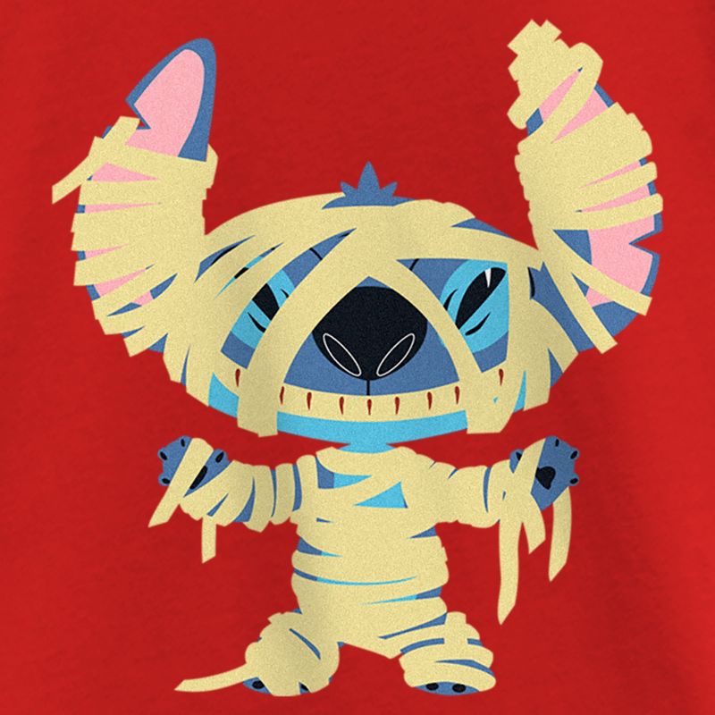 Girl's Lilo & Stitch Halloween Mummy Stitch T-Shirt, 2 of 6