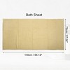 Unique Bargains Soft Absorbent Cotton Bath Towel for Bathroom kitchen Shower Towel Classic Design 1 Pcs - 4 of 4
