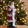 Transpac Resin 14.75 in. Multicolor Christmas Santa With List Decor - 4 of 4