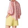 Women's Floral Cuffed Sleeve Blouse - current air - 2 of 4
