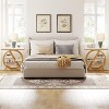 ORRD Faux Marble End Table with Gold Frame, 3-Tier Narrow Sofa Side Table & Nightstand with Storage, Modern Geometric for Living Room & Bedroom - 4 of 4
