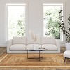 Emma and Oliver Natural Jute Fiber 8' x 10' Area Rug - Elegant Braided Design - 2 of 4
