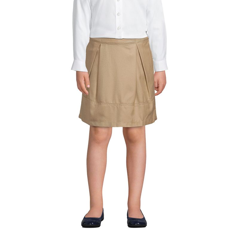 Lands' End Lands' End School Uniform Kids Solid Pleated Skort Top of Knee, 3 of 6