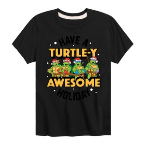 Boys' - Teenage Mutant Ninja Turtles - Turtley Awesome Group Short Sleeve Graphic T-Shirt - 1 of 4