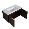 Okak Floating Bathroom Vanity with Sink Combo, Bathroom Sink Vanity with Soft Close Doors/Cabinets, Bathroom Sink Cabinet for Bathroom,Oak - 4 of 4