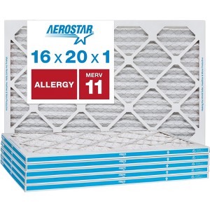 Aerostar AC Furnace Air Filter - Allergy - MERV 11 - Box of 6 - 1 of 4