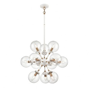 Elk Home Boudreaux 12 - Light Chandelier in  Matte White - 1 of 4