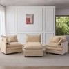 GDFStudio Kingsley Modern 3-Seat Chenille Upholstered L-Shape Modular Sectional Sofa - 3 of 4
