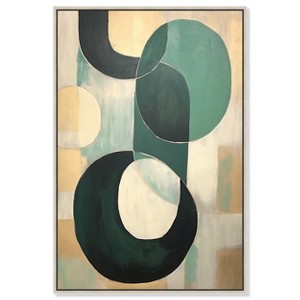 Art Remedy Jade Bracelet Contemporary Shapes Abstract Wall Art Framed - 1 of 4