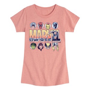 Girls' - Marvel - Summer Wave Fitted Short Sleeve Graphic T-Shirt - 1 of 4