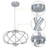 C Cattleya 8-Light 19.25inch Chrome 3000K LED Chandelier Pendant Light - 3 of 4