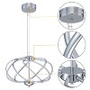 C Cattleya 8-Light 19.25inch Chrome 3000K LED Chandelier Pendant Light - image 3 of 4