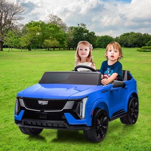 TROPOW 24V Kids Ride on Car Licensed Cadillac 2 Seater Ride on Truck Toy Battery Powered Electric Car for Toddlers, Music for Boys Girls - 1 of 4