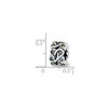 Black Bow Jewelry Sterling Silver Multicolor Crystals Mandala Bead Charm - 2 of 3