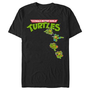 Men's Teenage Mutant Ninja Turtles Jumping Turtles Logo T-Shirt - 1 of 4