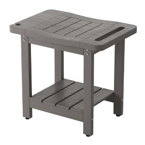 Sonkuki HIPS Waterproof Shower Benches for Inside with Shower Head Holder for Spa, Bath, Shaving Legs - 1 of 4