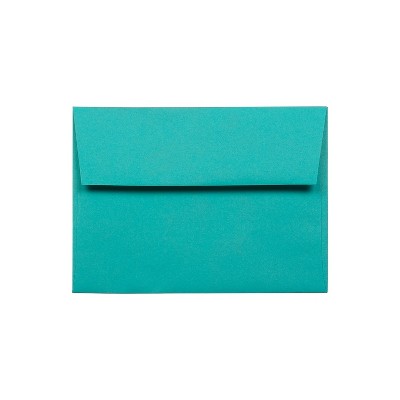 JAM Paper A6 Colored Invitation Envelopes 4.75 x 6.5 Sea Blue Recycled 15903