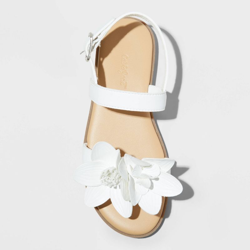 Kids' Melody Ankle Sandals - Cat & Jack™ White, 4 of 14