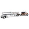 1/64 Black & Gold Kenworth W900L w/ Polar Deep Drop Trailer, DCP 60-1803 - 3 of 4