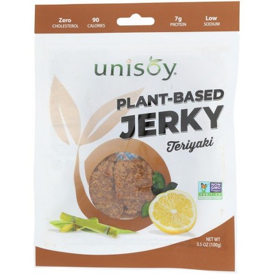 Unisoy Vegan Jerky Teriyaki - Case of 12 - 3.5 oz
