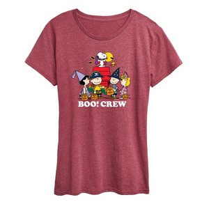 Women's - Peanuts - Boo Crew Short Sleeve Graphic T-Shirt - 1 of 4