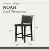 Maven Lane Noah High Back Vegan Leather Counter Height Bar Stool - 4 of 4