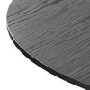 46 inch Round Black Rattan Dining Table for 4-6 People Suitable for Dining Room and Living Room - 4 of 4
