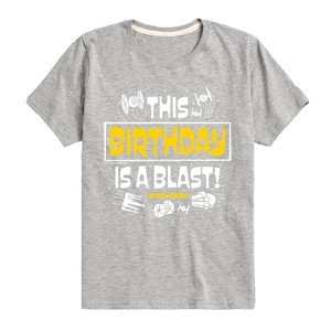 Boys' - Star Wars - This Birthday Is A Blast Short Sleeve Graphic T-Shirt - 1 of 4
