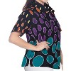 LA LEELA Women's Summer Vacation Beach Funny Aloha Party Button Down Short Sleeve Shirt Hawaiian Blouse - 3 of 4