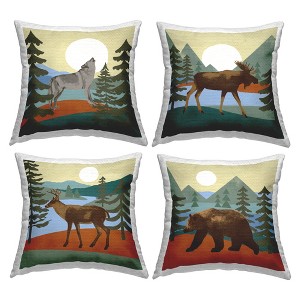 Stupell Industries Rustic Woodland Wildlife Silhouette, 18 x 18 - 1 of 3