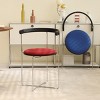 INFURNIC Dining Chairs Folding Dining Chair with Cantilever Design Upholstered Kitchen Chairs, Red, 20.1"*20.1"*29.1" - 3 of 4