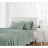 The Farmhouse by Rachel Ashwell 3pc Twin Washed Cotton Sheet Set Green - 4 of 4