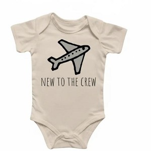 Copilot Pilot Airplane 1 Newborn Baby Onesie® Bodysuit GS1 - 1 of 4
