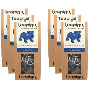 Teapigs Grey with Attitude Earl Grey Tea Strong - Case of 6 - 15 temples - 1 of 2